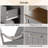 Havant Double Tilt Out Trash Cabinet 20 Gallons Wooden Free Standing(Not include trash can)-95099497