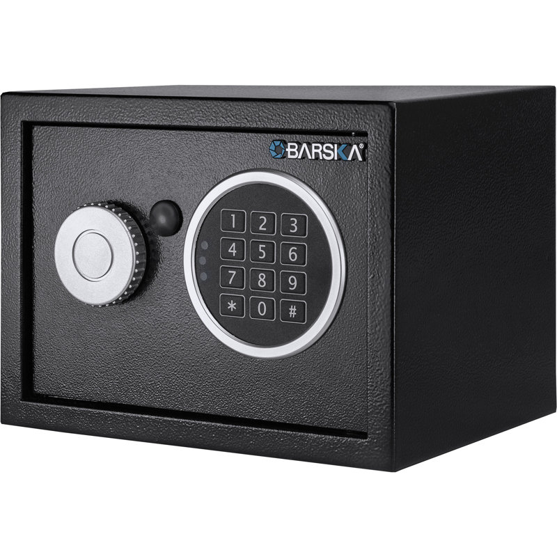 0.41 Cu. ft Digital Keypad Security Safe, 6.7" H x 9.1" W x 6.7" D