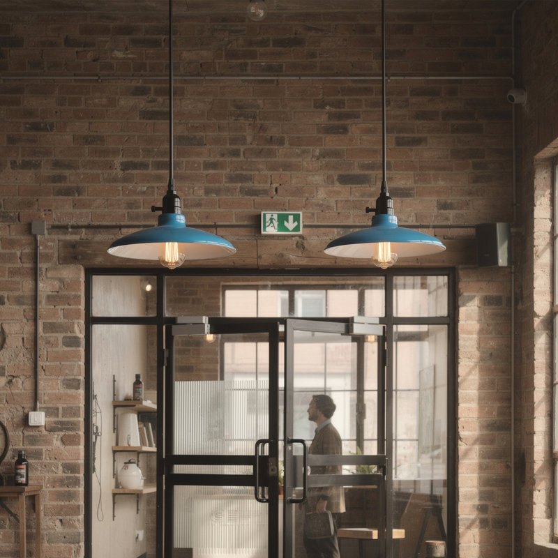 1 - Light Pendant, Blue, Yes