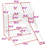 Twin Over Twin House-Shaped Bunk Bed With Twin Trundle, Storage Stairs And Slide-1129672703