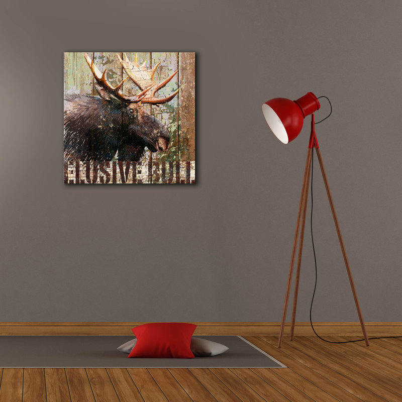 "Epic Graffiti" Open Season Moose "par Art Licensing Studio, art mural sur toile, H 26 po x l 26 po x P 1,5 po