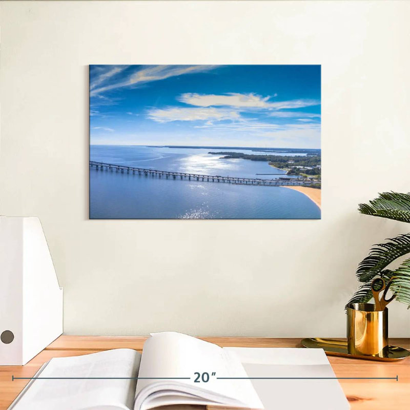 Panorama de Lilie Chesapeake Bay Bridge, H 8 po x l 12 po