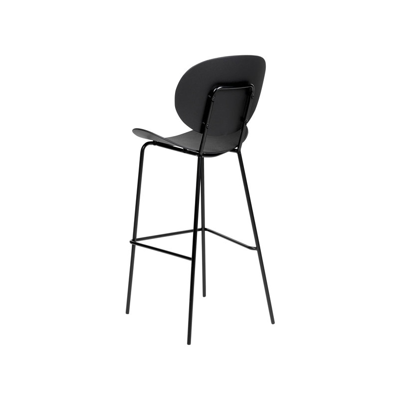 Shonto Counter Stool with Metal Frame, Black