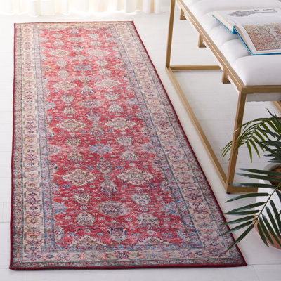 Tapis oriental rouille / beige