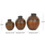 Ensemble de vases bruns Sonnfried