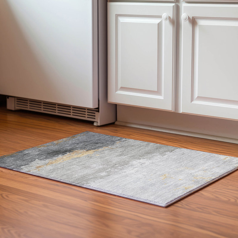 Premium Machine Washable Fairwood AMF1885 Modern Rug, Rectangle 1'8" x 2'6"