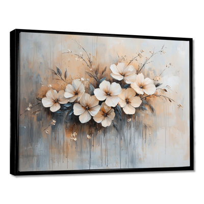 Espinosa Gold White Garden Blossom Violets II - Violets, art mural de salon