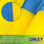 Drapeau de l'Ukraine brodé en polyester 36 po H x 60 po EverStrong Series