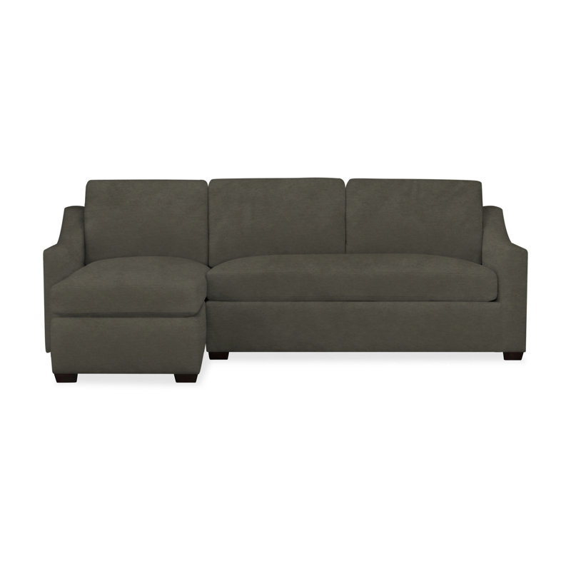 Cranbrook Upholstered L-Shaped Sectional, Left Hand Facing, Bella Ash Performance Velvet