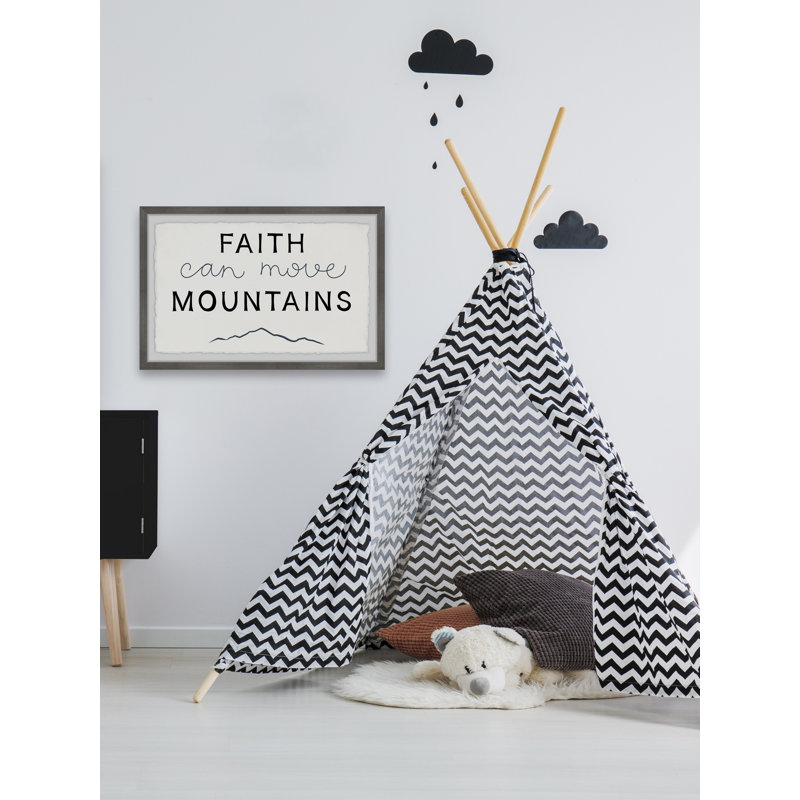 Findikzade Faith Can Move Mountains - Single Picture Frame Print, 41cm H x 61cm W