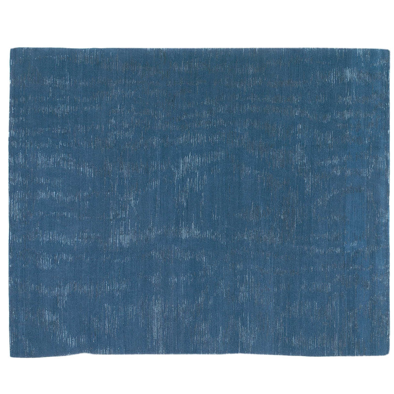 Moire Area Rug in Blue