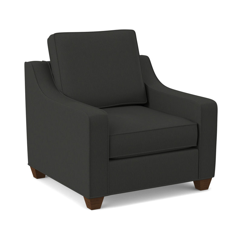 Clark Armchair, Cardigan Coal, Montana Walnut