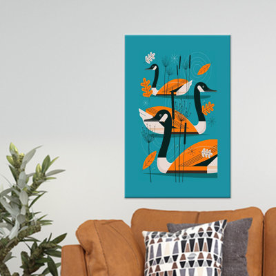 Toile imprimée: «Duck Design Art Wall Decor for Dad», toile tendue 1P