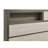 Grey Oak Eastern King Bed Bookcase Headboard