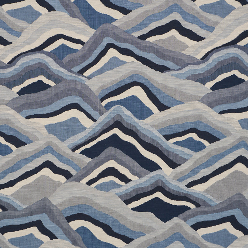 Tissu Avala Hills, Bleu