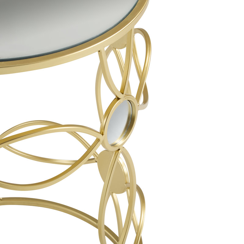 Table d'appoint Modern [Structure en métal + plateau miroir]