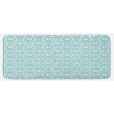 Traditional Solid Color Polyester Kitchen Mat