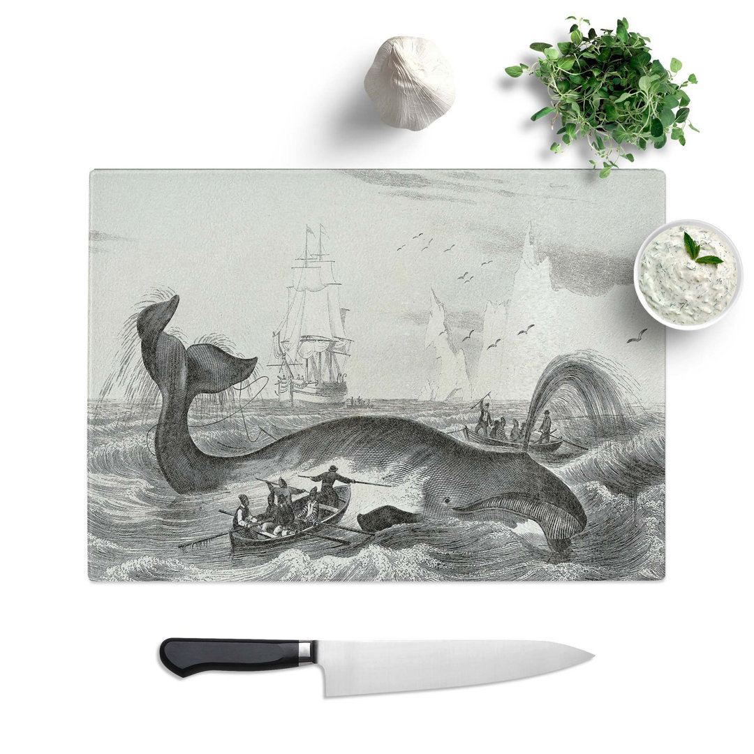 Glass Hunting A Bowhead Whale by Charles D' Orbigny Chopping Board
