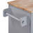 K&K Rolling Kitchen Island With Storage, Kitchen Cart With Rubber Wood Top, 3 Drawer, 2 Slide-Out Shelf And Internal Storage Rack, Kitchen Island On Wheels With Spice Rack & Tower Rack-1471489478