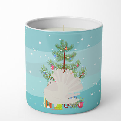 Pine / Christmas Tree Scented Jar Candle with Ceramic Holder