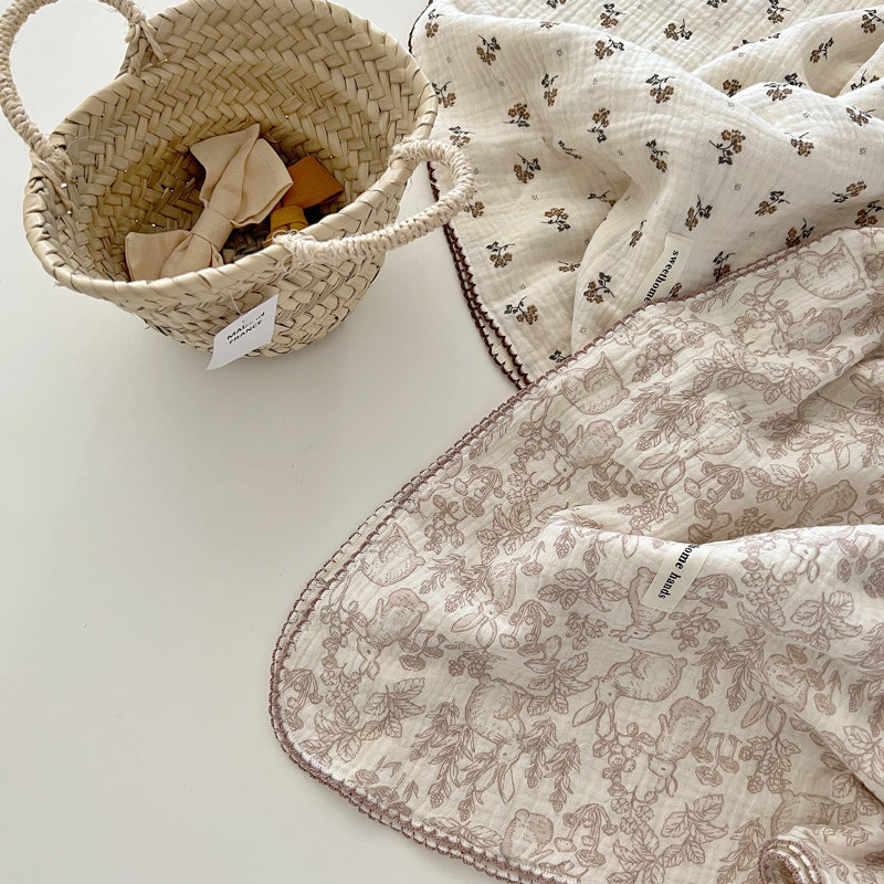 Couverture mignonne pour bébé en coton