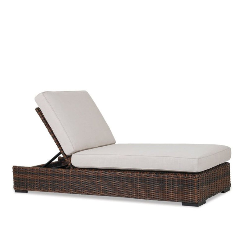Montecito Outdoor Chaise Lounge, Canvas Flax Sunbrella® Canvas