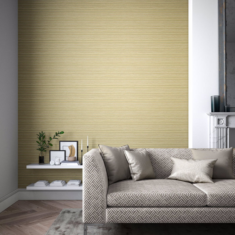 Gradiate 10.05m x 68.6cm Wallpaper Roll, Gold/Slate