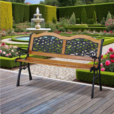 Banc de jardin extérieur, banc de patio de parc