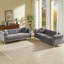 Canapé Chesterfield en velours avec clous en cuivre et boutons capitonnés-1209347483-1209347482