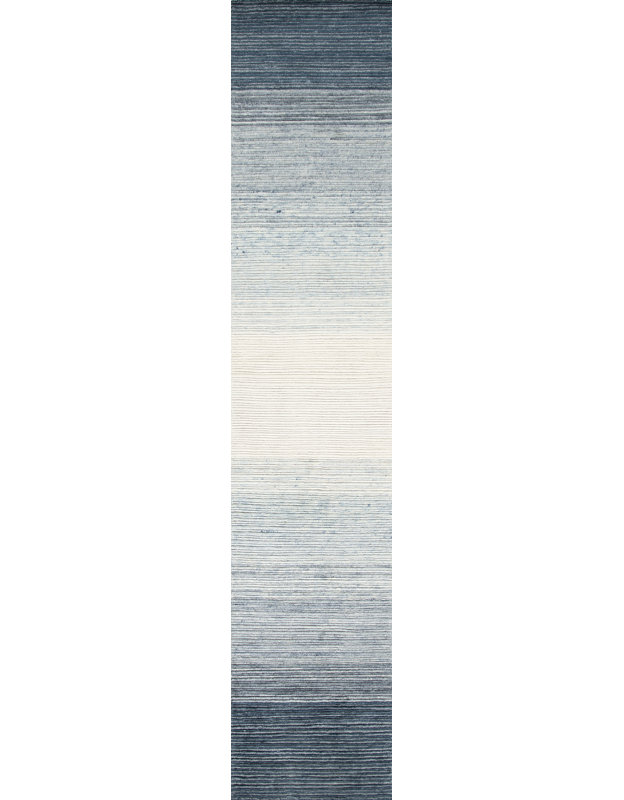 Lagos Hand Woven Wool Ombre Area Rug, Runner 3' x 15'