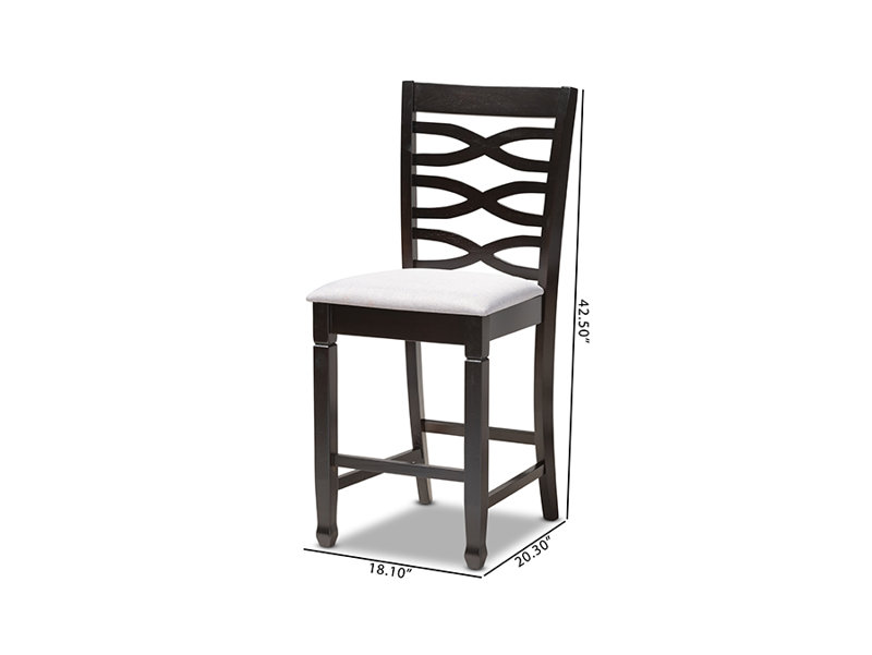 Tabouret de comptoir 25 po Bloomville, Lin gris