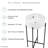 Monaco 15.75" Round Console Sink with Faucet Mount, White Basin-100946684