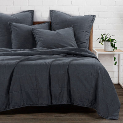 Ione Cotton Canvas Coverlet Set