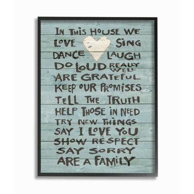 «In This House We Love», art textuel