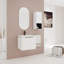 Meuble-lavabo mural avec lavabo en céramique