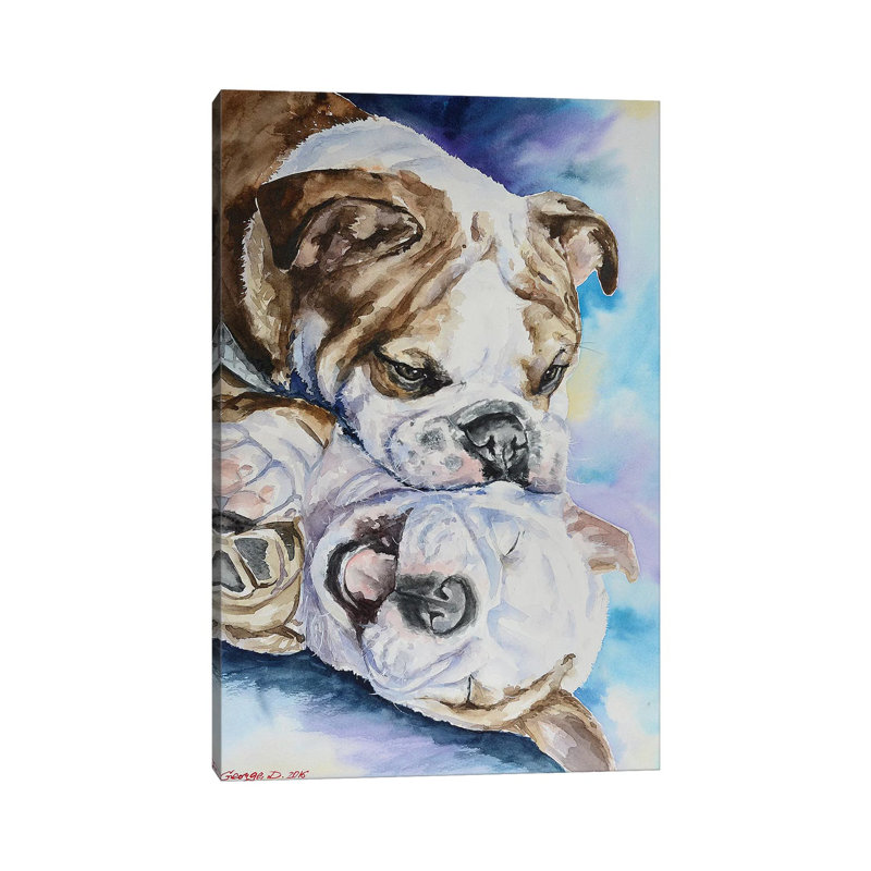 Happiness George Dyachenko by George Dyachenko - Wrapped Canvas Painting, 66.04 cm H x 45.72 cm W x 1.91 cm D