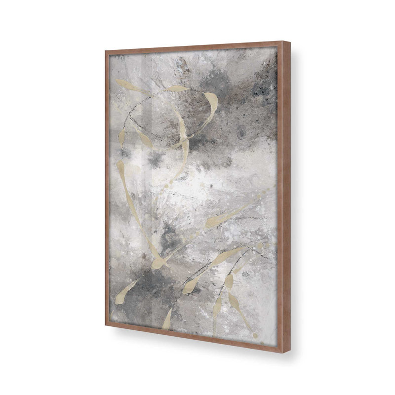 «Gilded Whispers», impression sur archives, Papier avec cadre photo rose poudré, H 37 po x l 25 po x P 1,375 po