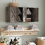 Armoire de rangement murale 19 po pour salle de bain avec tablettes (ensemble de 2)-121883772-123140309
