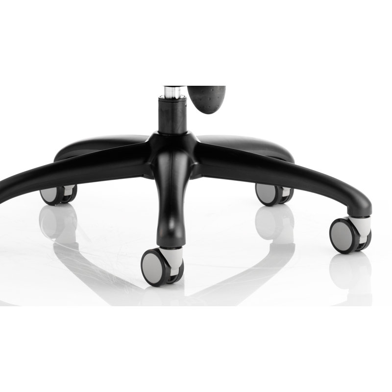 Creusette Polyester Blend Office Chair, Black