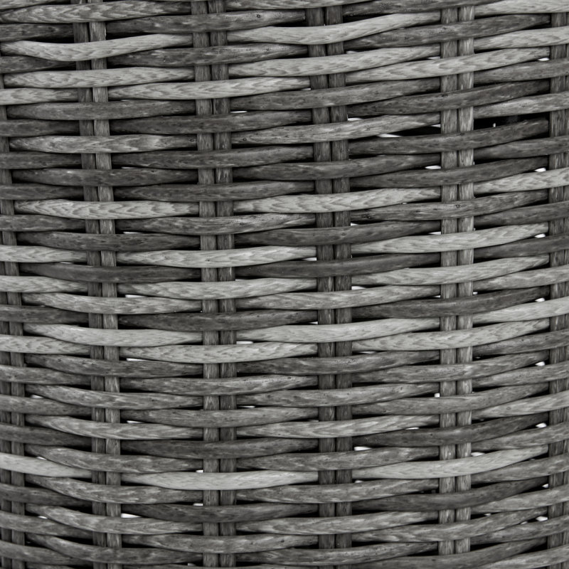 Vallauris Gray Wicker 3-Piece Reclining Outdoor Chair Set