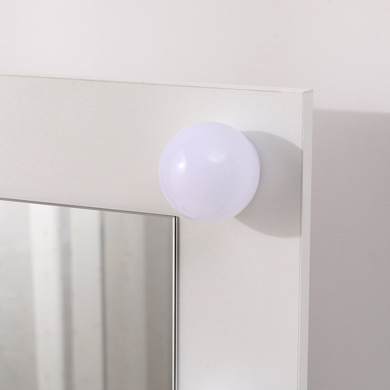 Osvald Makeup Dressing Table with Lighted Mirror