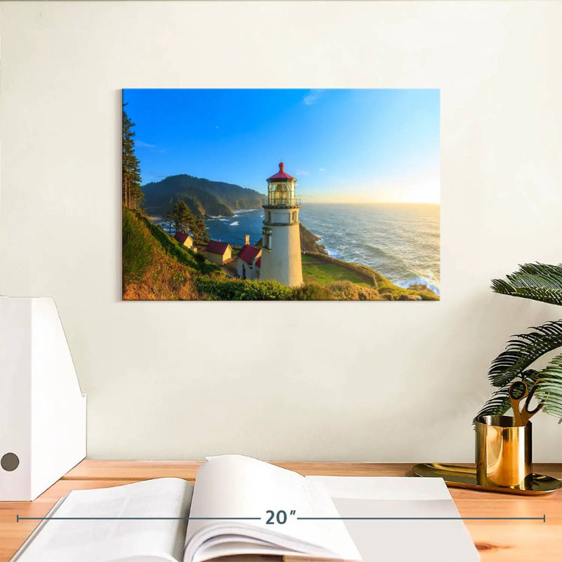 Heceta Head Lighthouse, 8" H x 12" W