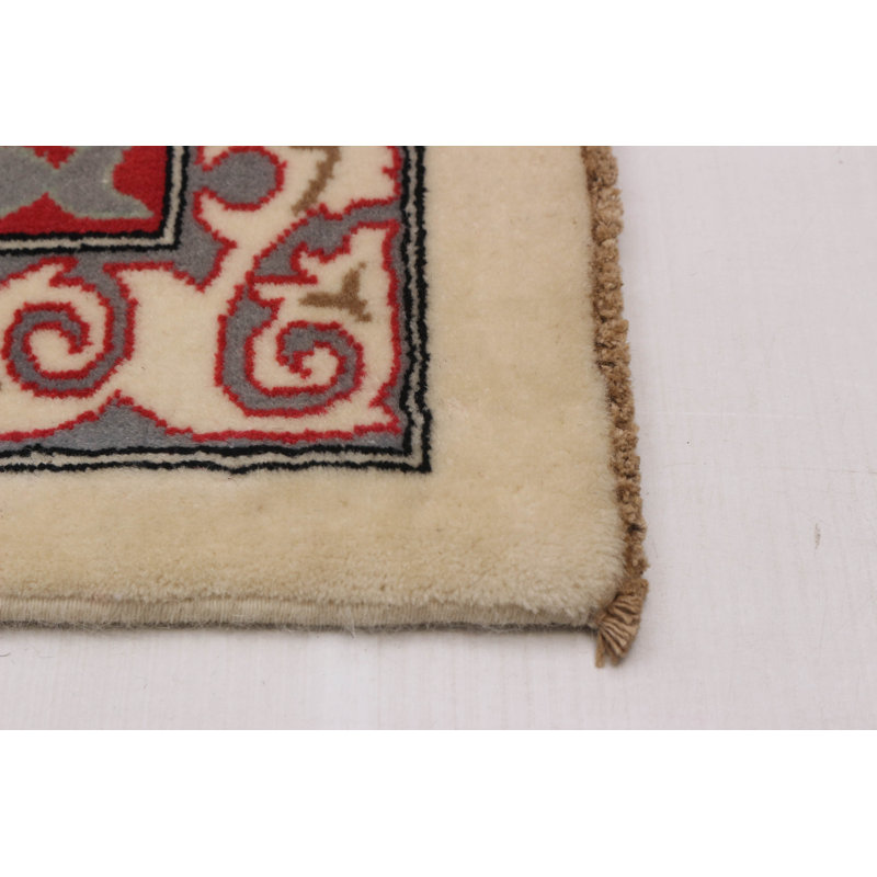 Tapis unique en laine de style années 1990 de 9 pi 1 po x 11 pi 11 po Aalaysia