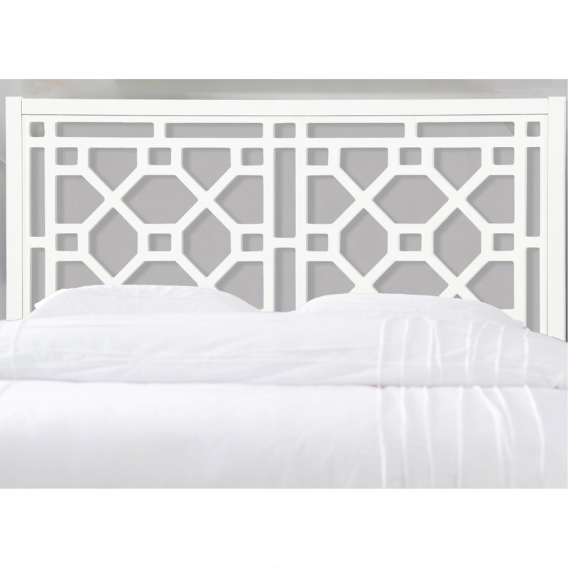 Tabor Chippendale White Headboard - Queen/Full, Full/Queen