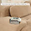 Camel 3 - siège modulaire avec base antidérapante, tissu velours côtelé, multi-angle réglable, éponge 32d, sans assemblage pour la détente du salon en forme de L ergonomique, conception courbée