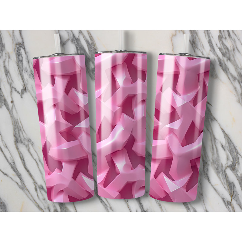 Choose Handmade Tumblers 591ml Vacuum Insulated Stainless Steel (18/8) Travel Tumbler with Straw