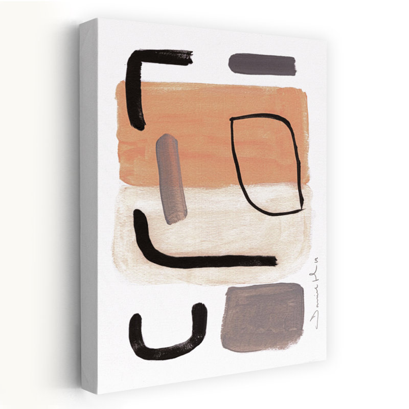 Art contemporain abstrait géométrique contemporain, H 24 po x l 16 po