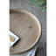Table d'appoint 23 "blanc vieilli, élégant, en bois de sapin, 19,7 x 19,7 x 23 po, 9,9 lb, table d'appoint traditionnelle américaine, 19,7 x 19,7 x 23, style rustique