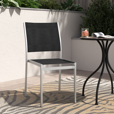 Chaise de patio d'extérieur en aluminium Shore