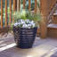 Jardinière ronde Beehive avec soucoupe attachée (paquet de 2)